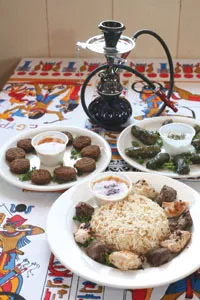 A table set for a king: assorted Egyptian fare