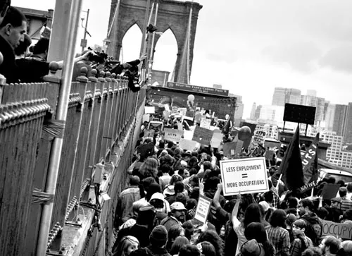 Actions like the "Occupy Wall Street" invasion of the Brooklyn Bridge have sparked groups across the nation to get involved. Whether Pittsburgh's event reaches these heights remains to be seen. - PHOTO BY BEN VALENTINE