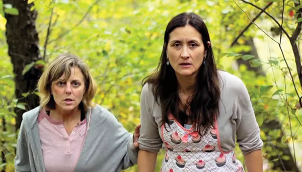 Adrienne Wehr (left) and Tammy Tsai in Dog Bytes