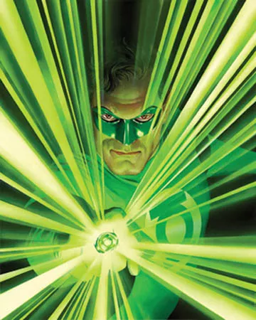 Alex Ross draws Green Lantern.