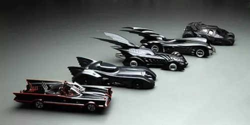 Assorted Batmobiles (not to scale)