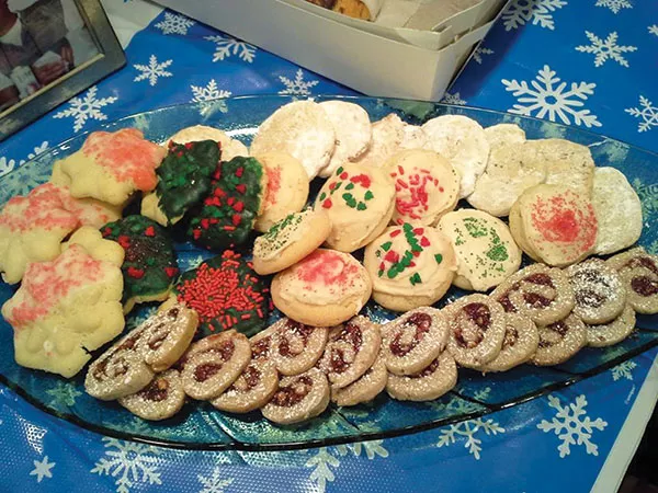 Baking Christmas cookies