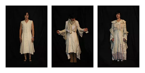 Becky Slemmons wears her Gatherings garment