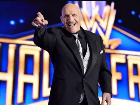 Bruno Sammartino at his Hall of Fame Induction