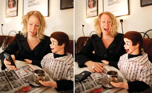 A local artist's project with a ventriloquist dummy culminates in a public ChatRoulette performance.