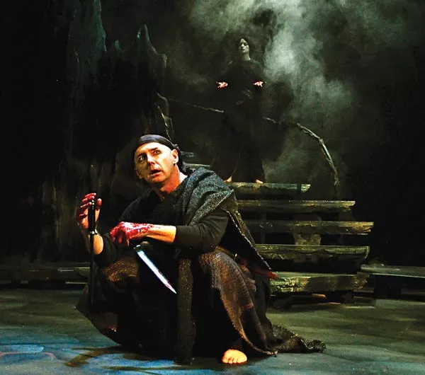 David Whalen and Gayle Pazerski in Macbeth, at PICT Classic Theatre