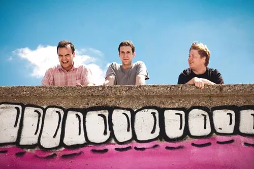 Do you believe in love? Future Islands (from left, Samuel T. Herring, Gerrit Welmers, William Cashion) - COURTESY OF MIKE VORASSI