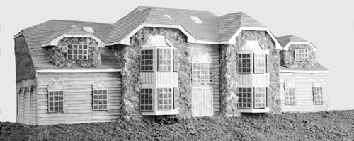 Do you want fries with that? Lee Stoetzel's "McMansion 2" is made primarily out of ground beef and cheese.