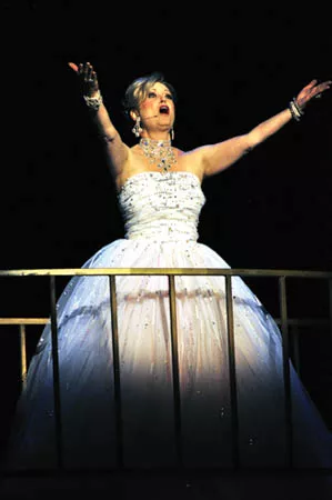 Don't cry for her: Laurie Gayle Stephenson in the CLO's Love Changes Everything. - PHOTO BY ARCHIE CARPENTER.