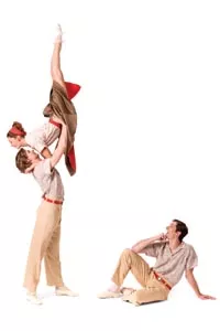 Eva Trapp, Nicholas Coppula and Stephen Hadala in Paul Taylor's "Company B," from Pittsburgh Ballet Theatre - DUANE RIEDER