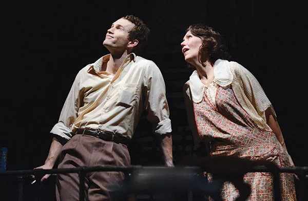 Fisher Neal and Lynne Wintersteller in The Glass Menagerie, Pittsburgh Public Theater