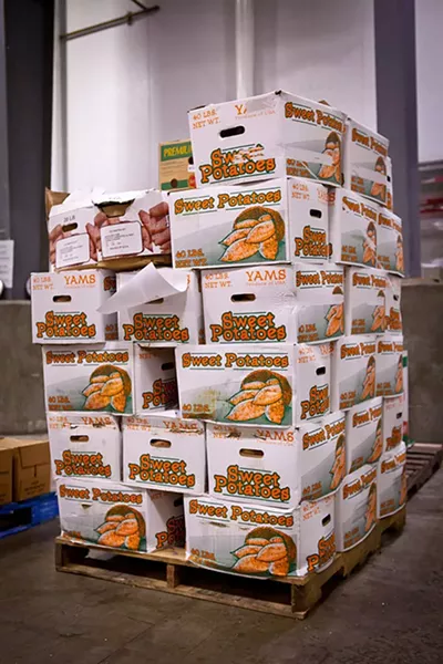 Food Bank, yams