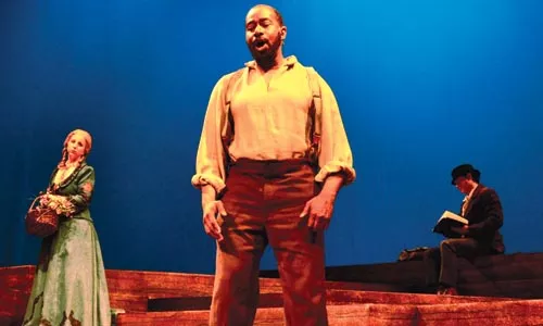 Foster care: Kevin Brown (foreground) and Stephanie Riso star in PICT and Opera Theater's Beautiful Dreamers. - COURTESY OF SUELLEN FITZSIMMONS