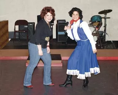 Kristin S. Buccilli and Katie Aiello in Always ... Patsy Cline, at the Theatre Factory.