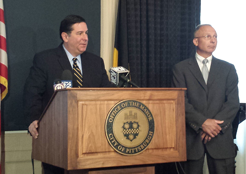 Mayor Bill Peduto introduces new City Public Safety Director Stephen Bucar