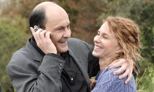 Moment in the sun: Jean-Pierre Bacri and Pascale Arbillot.
