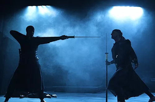 Patrick Jordan (left) and David Whalen in Macbeth