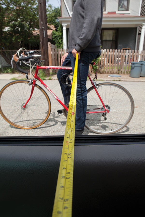 Pennsylvania law mandates that drivers give cyclists a 4-foot buffer when passing