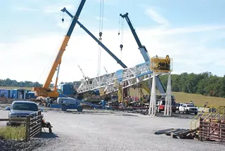 Shell officials say the Kephart well pad is being prepped to begin natural-gas drilling soon. This photo was taken Sept. 12. - PHOTO BY CHARLIE DEITCH