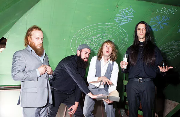 Sincerely yours: Chris McCune (left), Tom Bittner Jr., Adam Henderson and Max Beehner - PHOTO BY HEATHER MULL