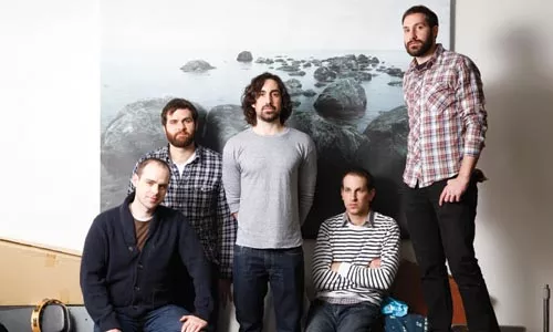 Solid lineup: Shade's Dave Halloran, Dave Woods, Matt Stuart, Brad Kiefer and Craig Stuart, from left - HEATHER MULL