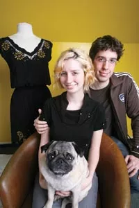 Susan and Eric Koger, with Winston