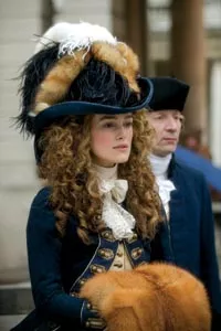 The Duchess (Keira Knightley): prettily dressed, but still shackled
