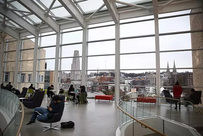 After $205 million and three years of construction, Carnegie Mellon University's David A. Tepper Quad is complete