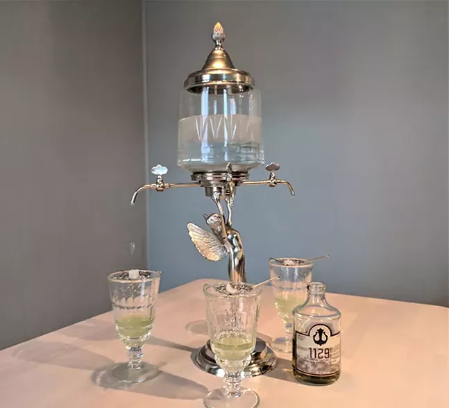 Lawrenceville Distilling Co.’s cold water fountain and its 1129 Ridge Ave. absinthe - CP PHOTO: MAGGIE WEAVER