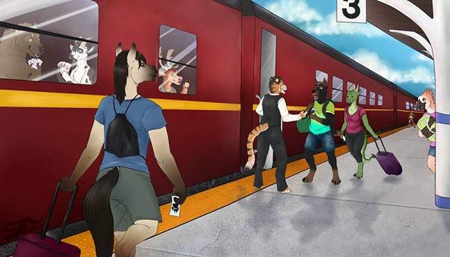 Anthrocon attendees can ride the rails with Anthrotracks