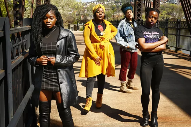 Artists and photographers, Khadijah Yussuff, Renzo, Latrice Phoenix, and RaeStxx - CP PHOTO: JARED WICKERHAM