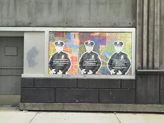 D.S. Kinsel's What They Say, What They Said on the Rosa Villa building in 2016 - CP PHOTO: LISA CUNNINGHAM
