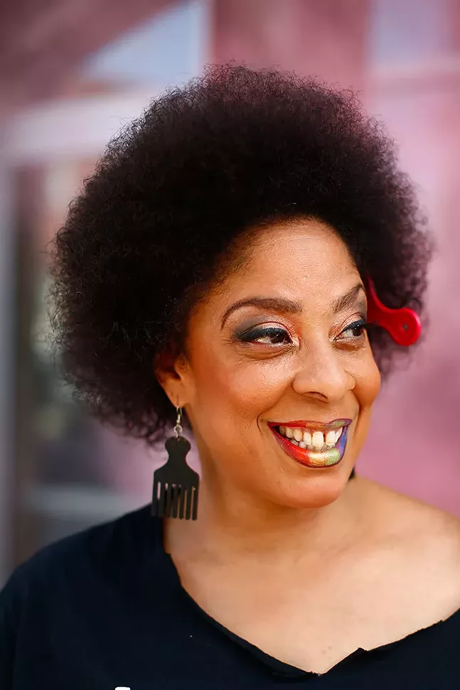 Pittsburgh Black Pride board member Flecia Jackson - CP PHOTO: JARED WICKERHAM // MAKEUP: CHERYL EL-WALKER