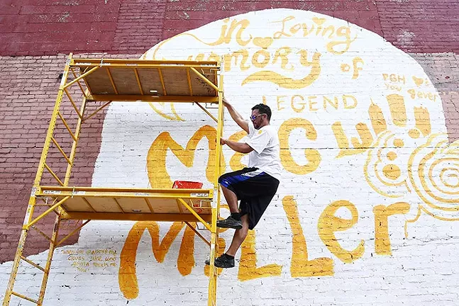 Pittsburgh youth honor Mac Miller with tribute mural in advance of the first anniversary of his passing
