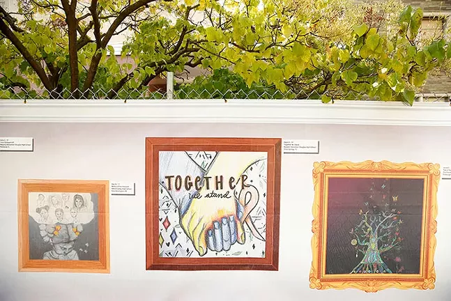#HeartsTogether: The Art of Rebuilding, an art installation at Tree Of Life synagogue - CP PHOTO: JARED WICKERHAM