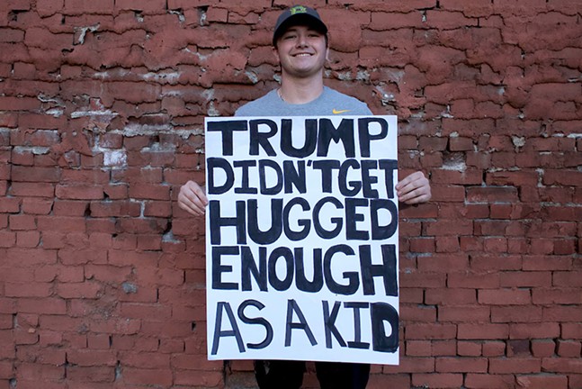 10 protest signs from President Trump's visit to Pittsburgh (2)