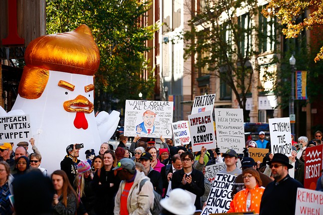 Trump visits Pittsburgh to boost fracking amid environmental and impeachment protests