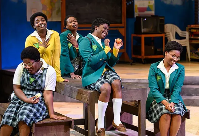 Left to right: Atiauna Grant, Shakara Wright, Candace Boahene, Markia Nicole Smith, Ezioma Asonye - PHOTO: MICHAEL HENNINGER