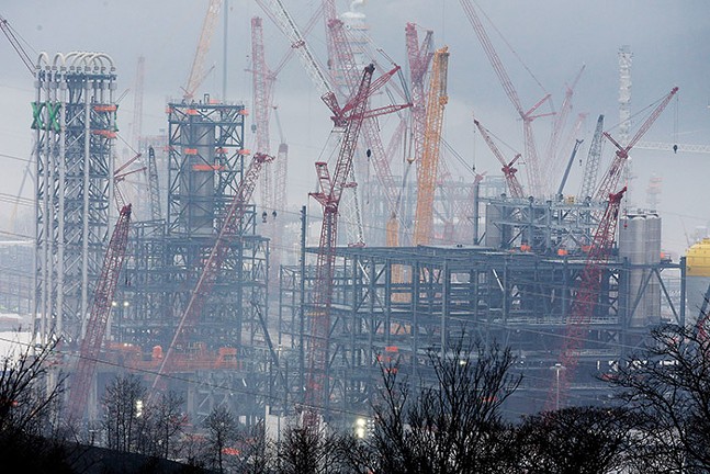 A Shell cracker plant currently under construction in Beaver County - CP PHOTO: JARED WICKERHAM