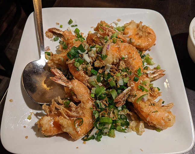 Salt and pepper shrimp at Taiwanese Bistro Café 33 - CP PHOTO: MAGGIE WEAVER