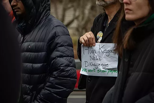 Pittsburghers rally against religious oppression in India on Sun., Jan. 26, 2020. - CP PHOTO: MEGAN GLOECKLER