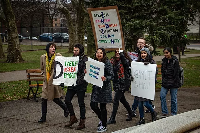 Pittsburghers rally against religious oppression in India on Sun., Jan. 26, 2020. - CP PHOTO: MEGAN GLOECKLER