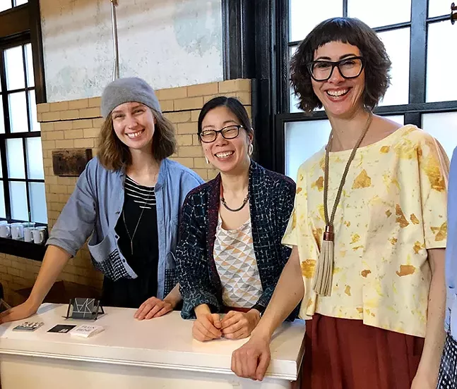 Photo: (From left to right) Rebekah Joy, Rona Chang, and Kelly Simpson-Scupelli of Make + Matter - MAKE + MATTER