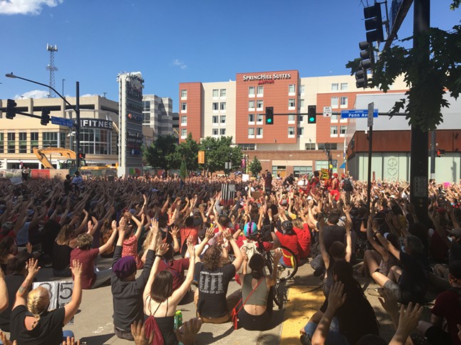 Teenagers lead peaceful sit-in at Bakery Square in Pittsburgh's East End