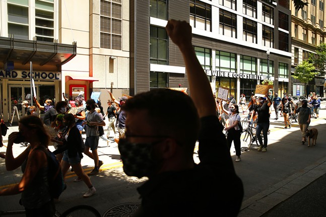 Photos: Police brutality and environmental racism protest march in Downtown Pittsburgh (5)