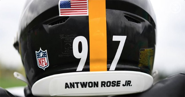 Pittsburgh Steelers will display Antwon Rose Jr.'s name on 