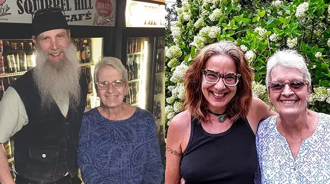 Left: Billy the Bartender and Jan Cavrak // Right: Leslie Anne Mcilroy and Jan Cavrak - LEFT PHOTO: COURTESY OF JAN CAVRAK // RIGHT PHOTO: REGE BEHE