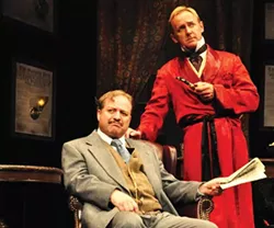 Simon Bradbury (left) and David Whalen in Sherlock's Last Case, at Kinetic Theatre - PHOTO COURTESY OF SUELLEN FITZSIMMONS