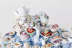 “Covet” (detail) from Forbidden Fruit: Chris Antemann® at Meissen, Oct. 3 at The Frick Art & Historical Center - PHOTO COURTESY OF ©CHRIS ANTEMANN AND MEISSEN COUTURE®