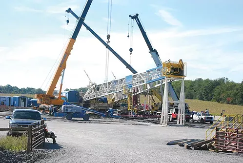 The site of a Lawrence County gas well is prepped for drilling in this 2012 photo. - CP FILE PHOTO BY CHARLIE DEITCH